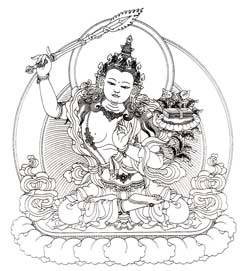 Line_drawing_manjushri