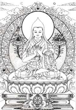 Line_drawing_tsongkhapa