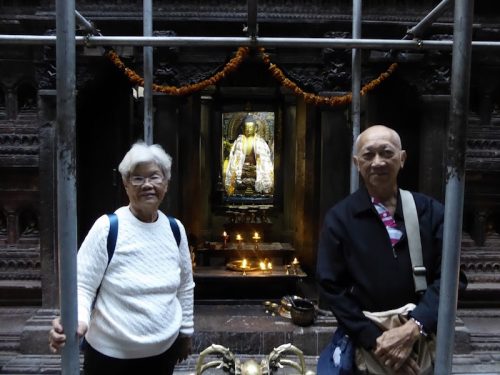 This is the Buddha statue that originated from Bodhgaya, India.